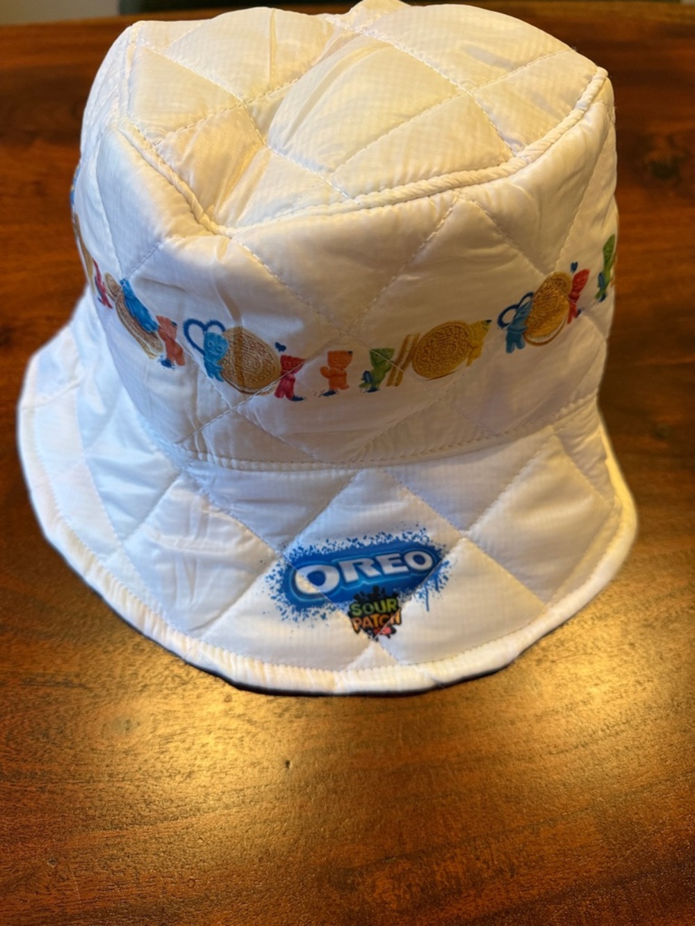 OREO x Sour Patch Kids White Quilted Bucket Hat